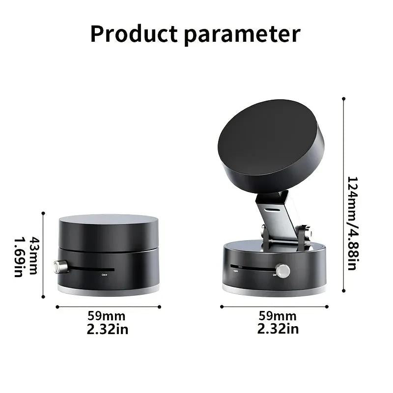 🔥 Buy 1 Get 1 Free – 360° Rotating Magnetic Car Phone Holder | Strong Suction Cup Mount