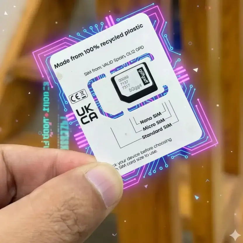 Giffgaff UK SIM Card – 20GB 🇬🇧📱